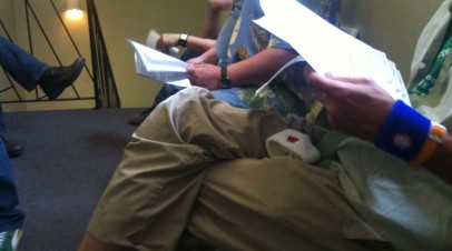 What do I do in the audition waiting room?