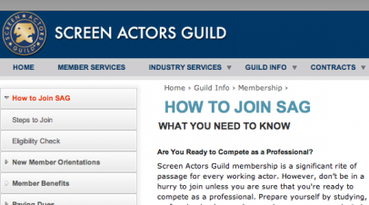 What’s the fastest way to get into SAG?